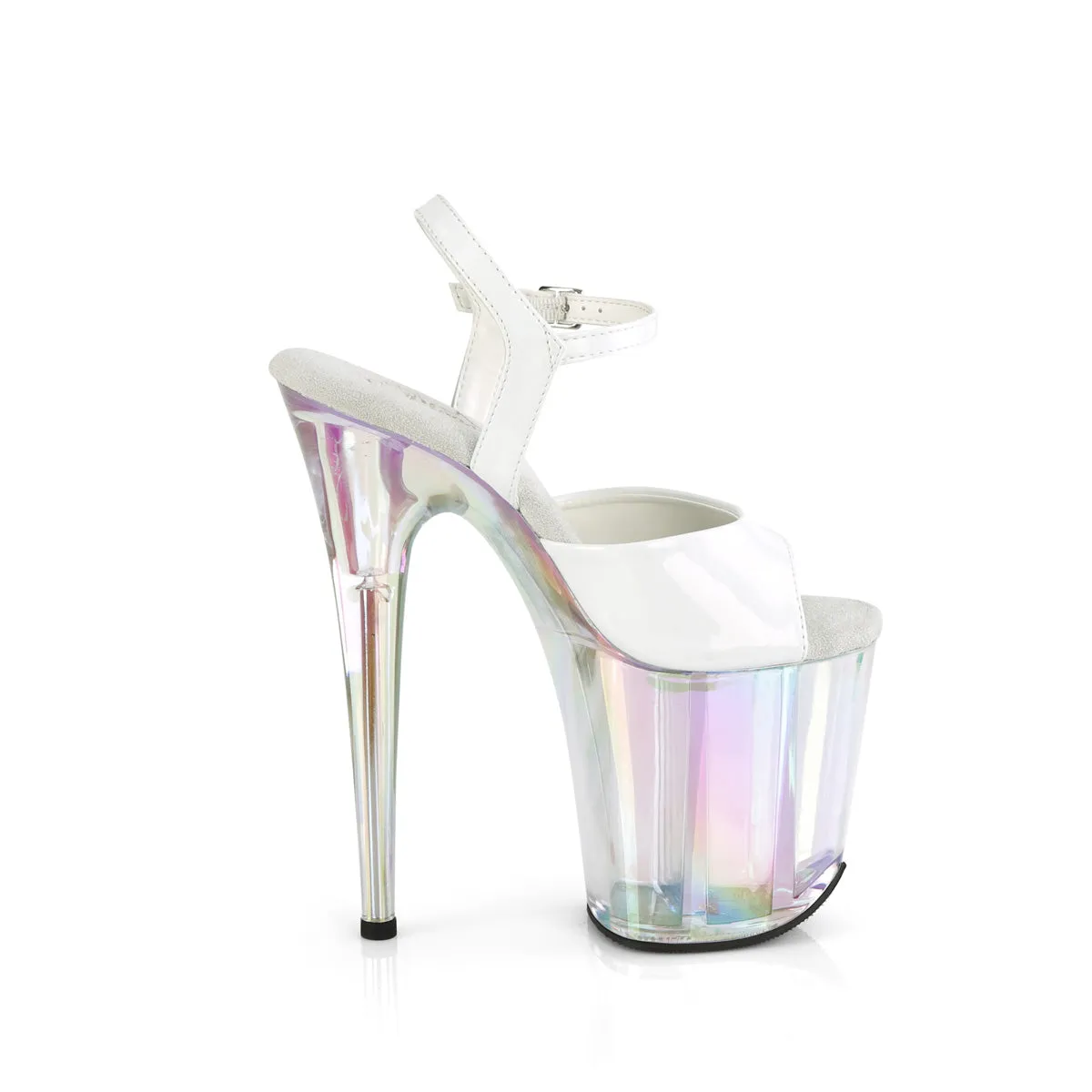 8 Inch Heel FLAMINGO-809HT White Holo