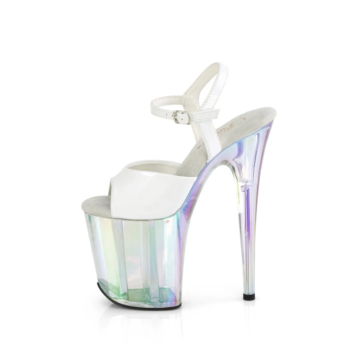 8 Inch Heel FLAMINGO-809HT White Holo