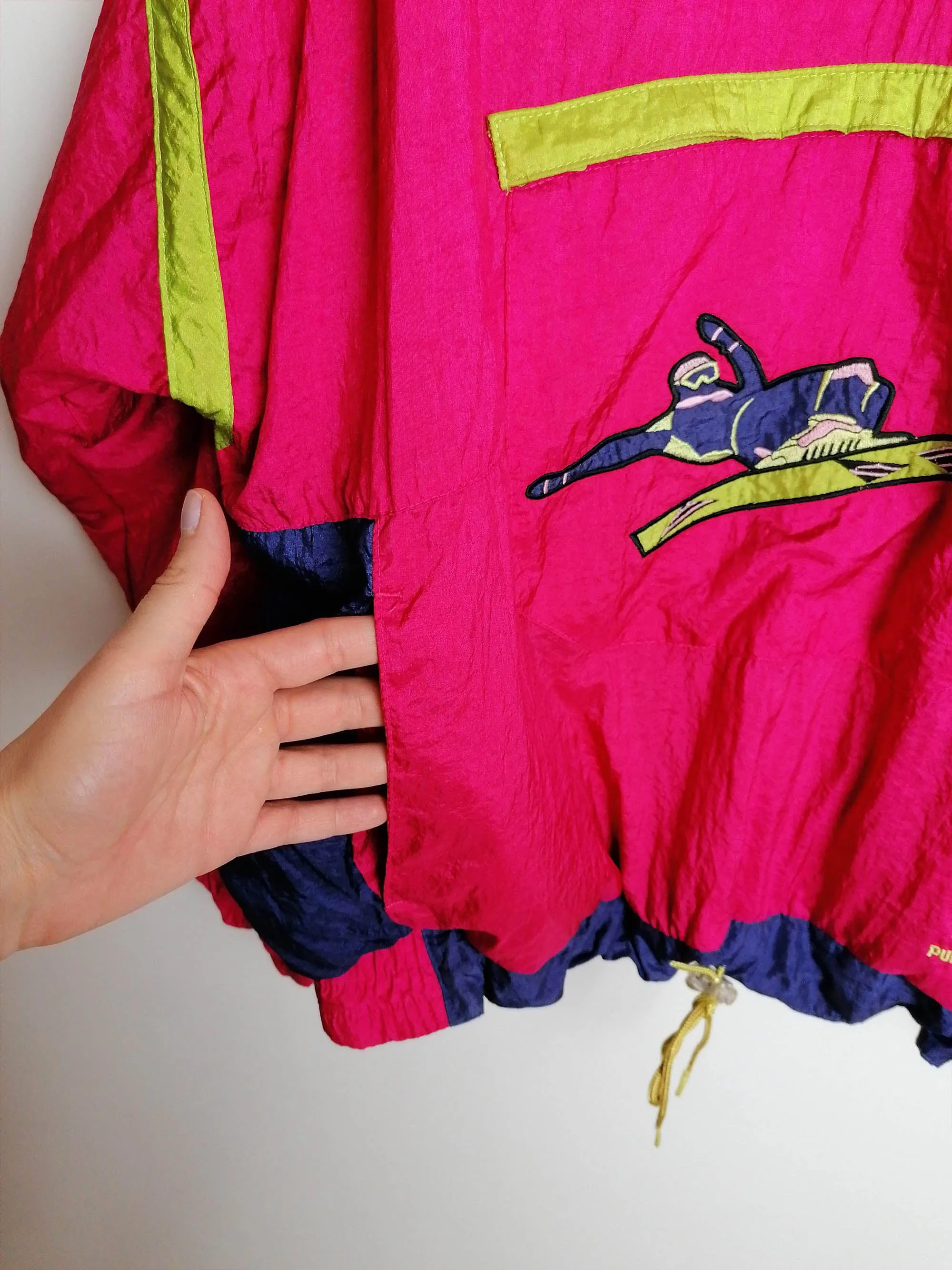 80's PUMA Unisex Tracksuit Pink - size L