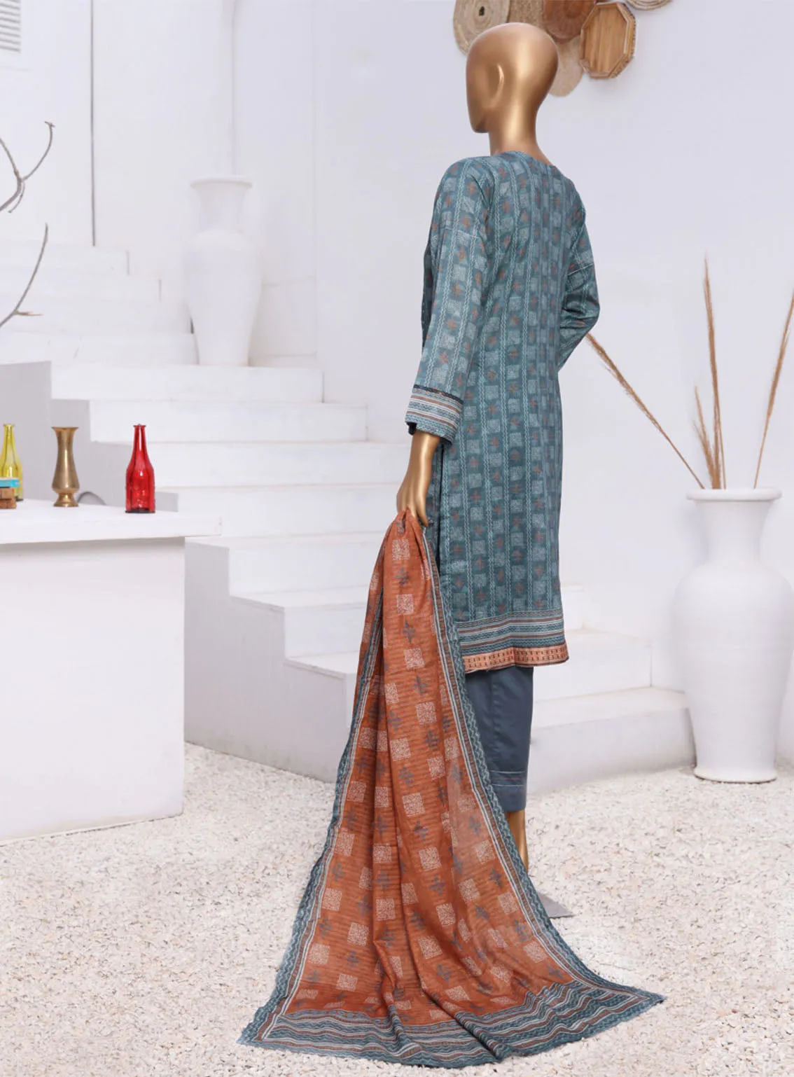 Aashkaar By HZ Textile Embroidered Lawn 3 Piece Stitched Suit HZ24AV5 AEL-402