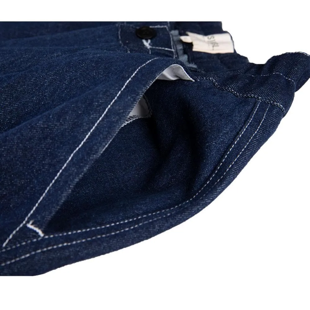 A[S]USL KIDS DENIM SIGNATURE PANTS-BLUE DENIM