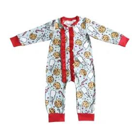 Baby Romper - Christmas - Santa's Milk & Cookies Girls