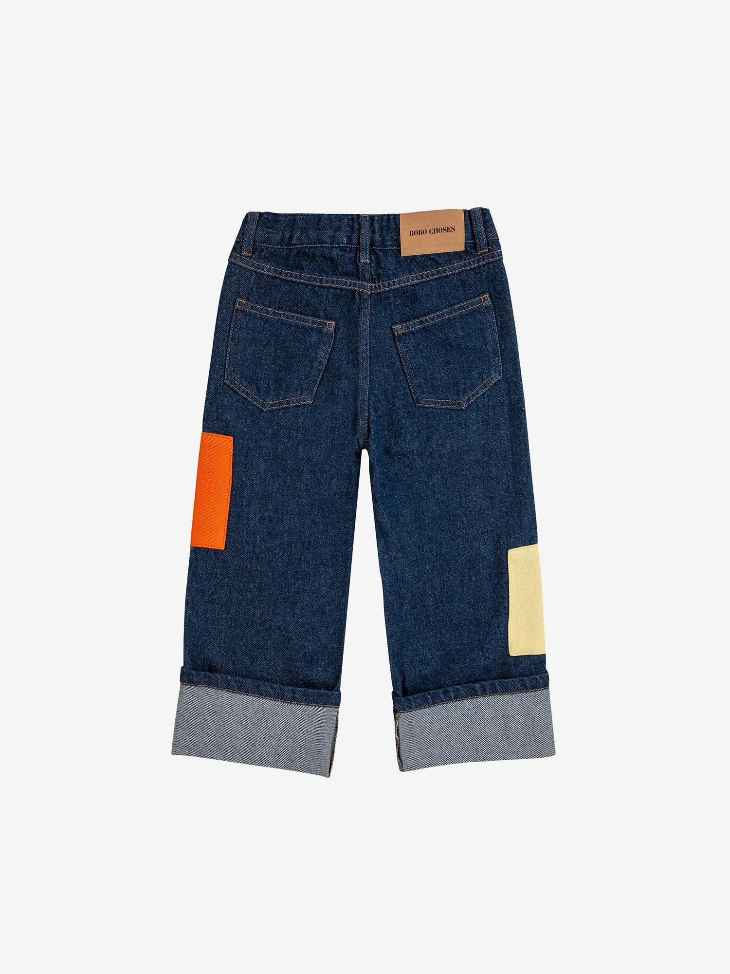 B.C Color Block Patch Denim Trousers