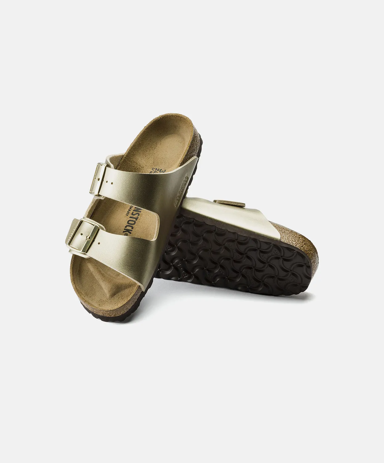 Birkenstock Arizona Birko-Flor Gold Sandals