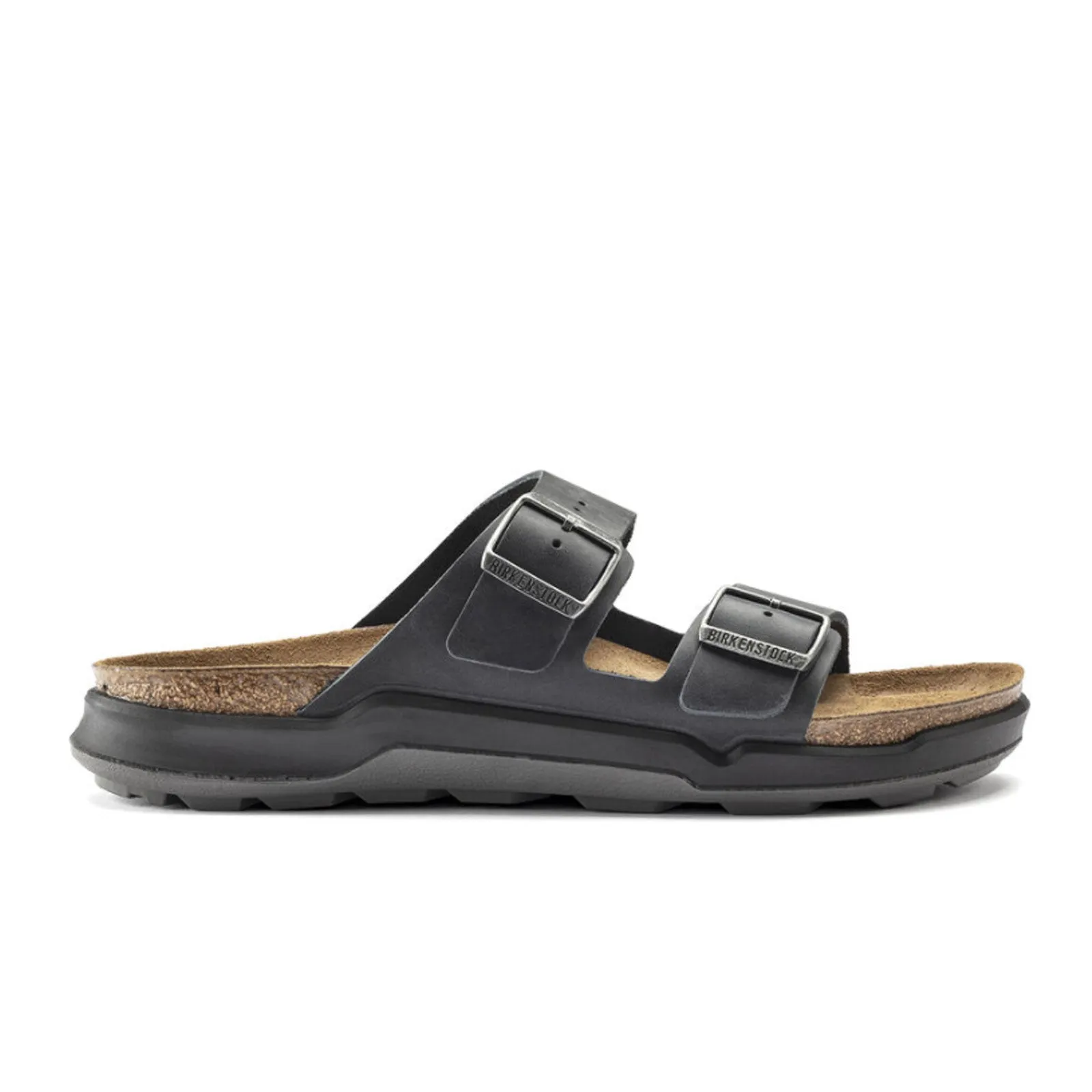 Birkenstock Arizona Crosstown Slide Sandal (Men) - Black Oiled Leather