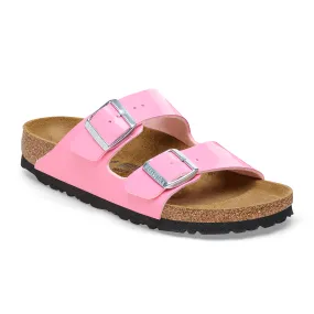 Birkenstock Arizona Narrow Sandal (Women) - Patent Candy Pink Birko-Flor