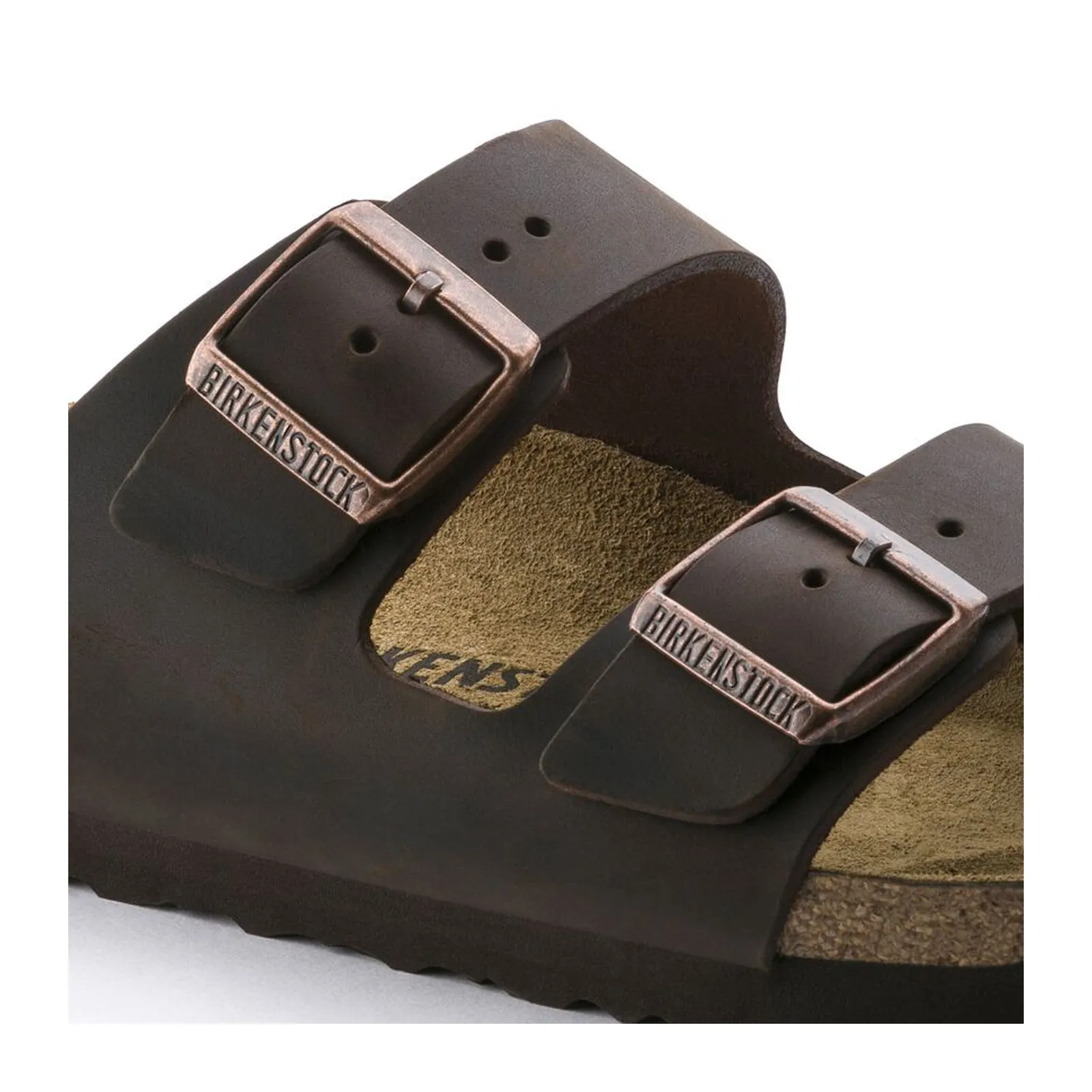 Birkenstock Arizona Narrow Slide Sandal (Unisex) - Habana Oiled Leather