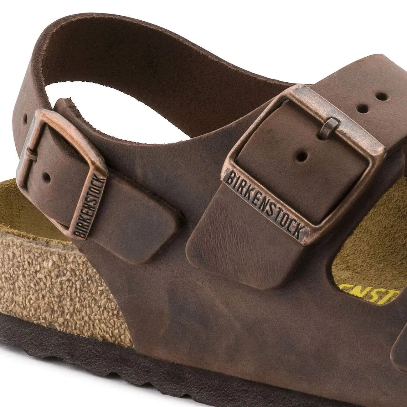 Birkenstock Classic, Milano, Natural Leather, Regular Fit, Habana