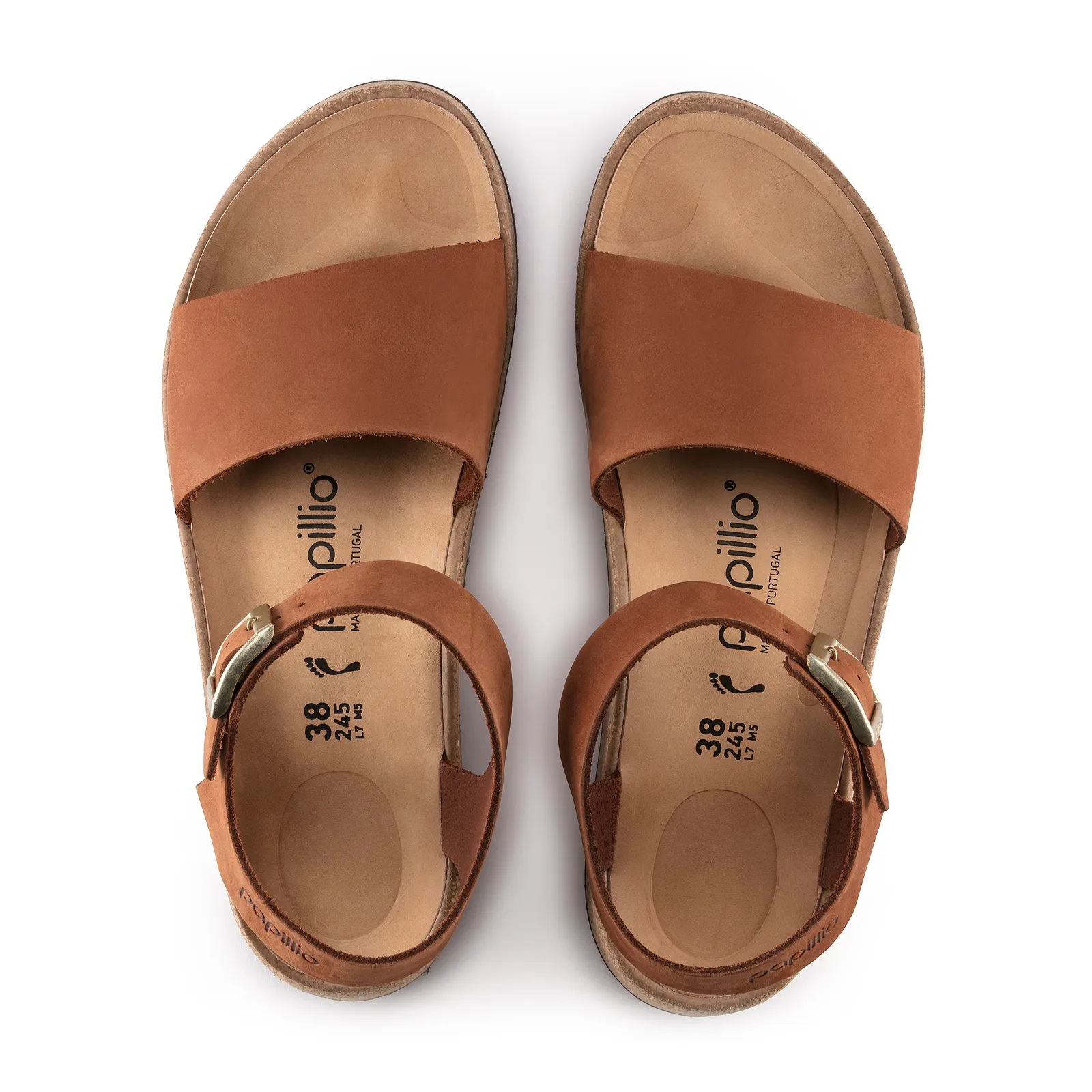 Birkenstock Glenda Narrow Wedge Sandal (Women) - Pecan Nubuck