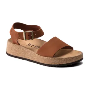 Birkenstock Glenda Narrow Wedge Sandal (Women) - Pecan Nubuck