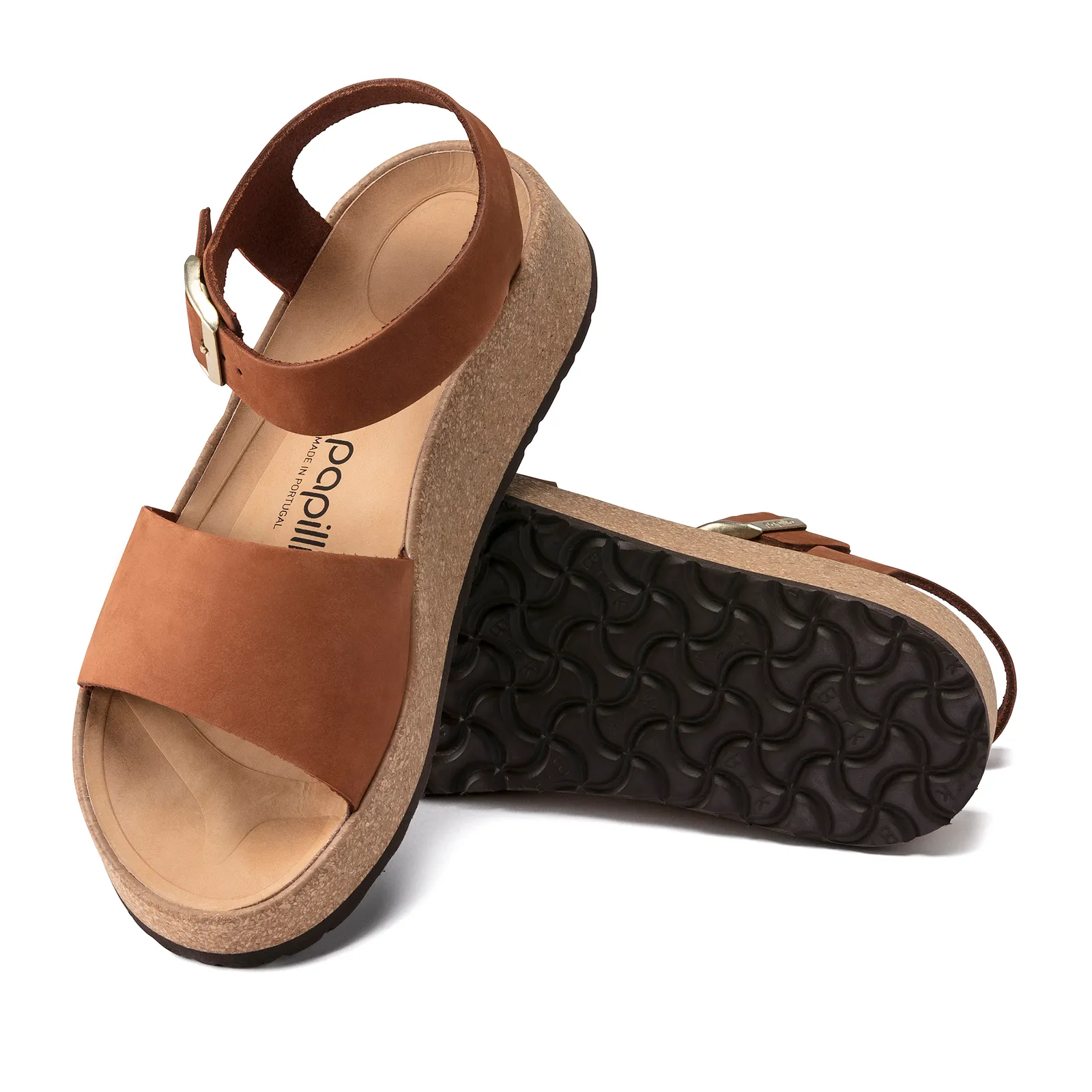 Birkenstock Glenda Narrow Wedge Sandal (Women) - Pecan Nubuck