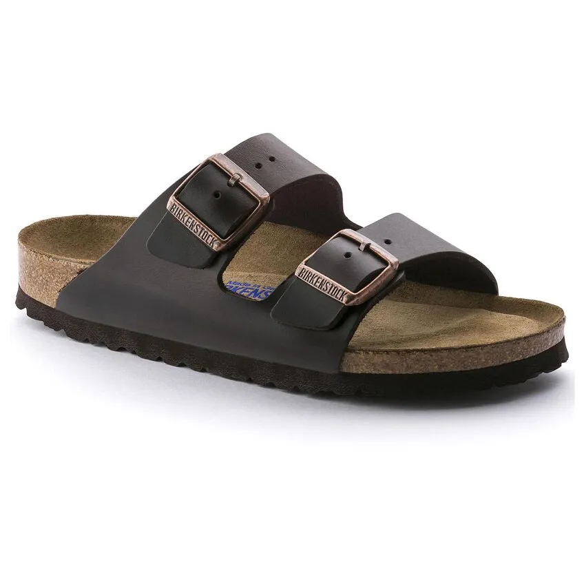 Birkenstock Men's Arizona Soft Footbed Smooth Leather (Amalfi Testa Di Moro - Regular fit)