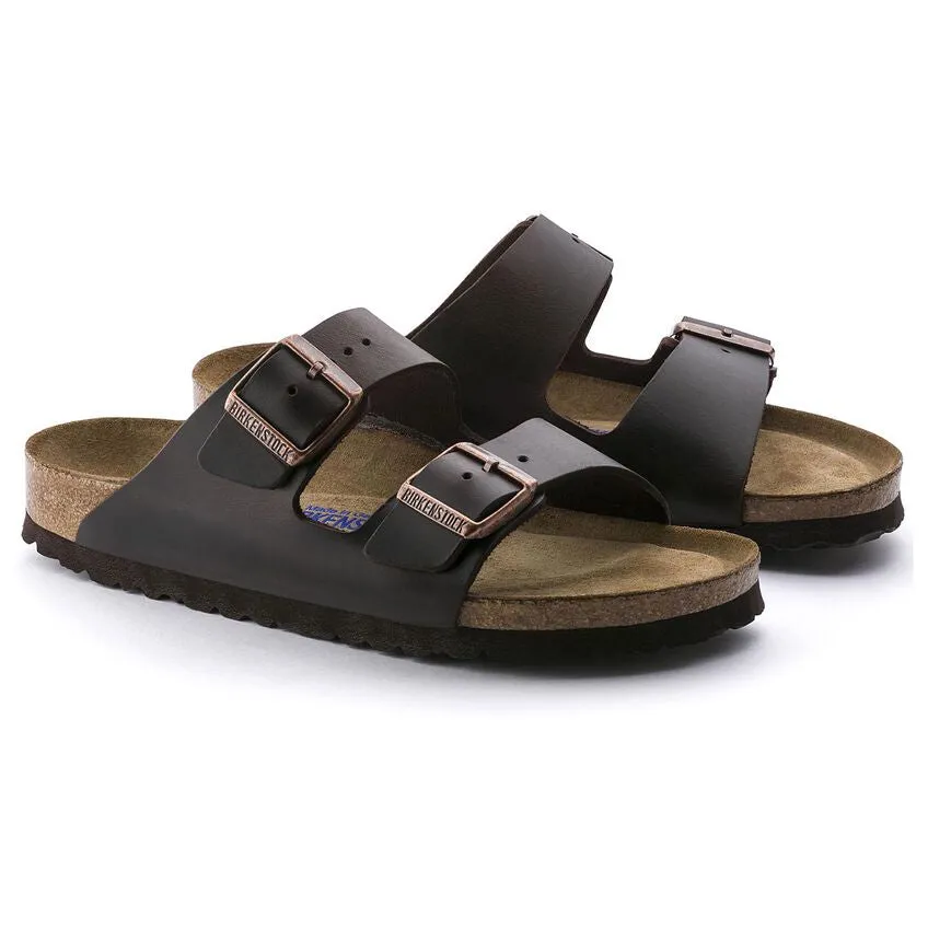 Birkenstock Men's Arizona Soft Footbed Smooth Leather (Amalfi Testa Di Moro - Regular fit)