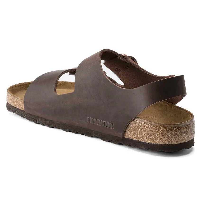 BIRKENSTOCK Men's Milano Oiled Leather (Habana - Regular Fit)