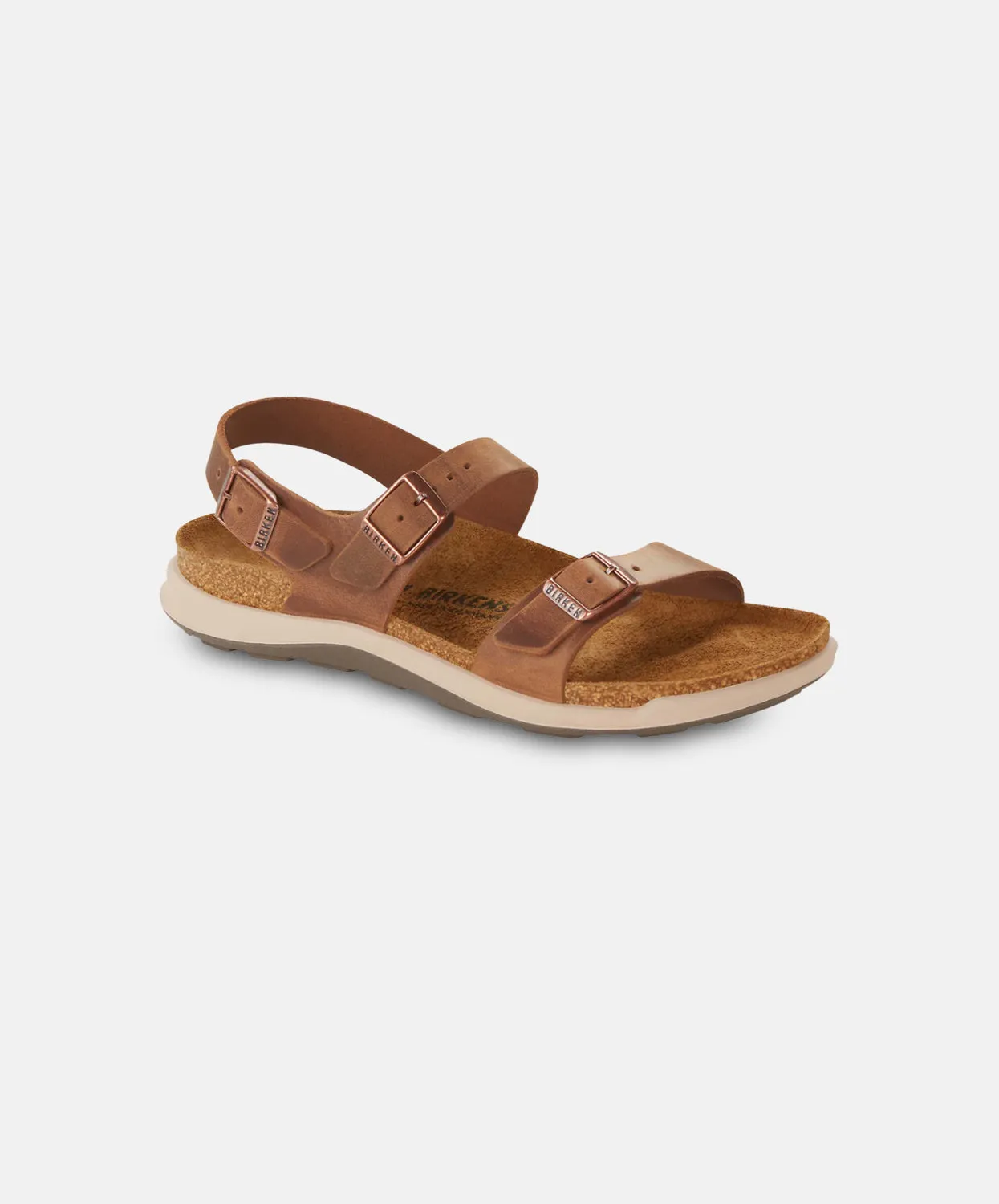 Birkenstock Sonora Cross Town Oiled Leather Ginger Brown Sandals