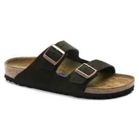 Birkenstock Women's Arizona Soft Footbed Suede Leather (Mocha - Regular fit)