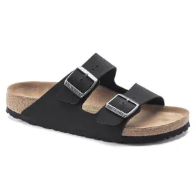 BIRKENSTOCK Women's Arizona Vegan Birkibuc (Black - Regular Fit)