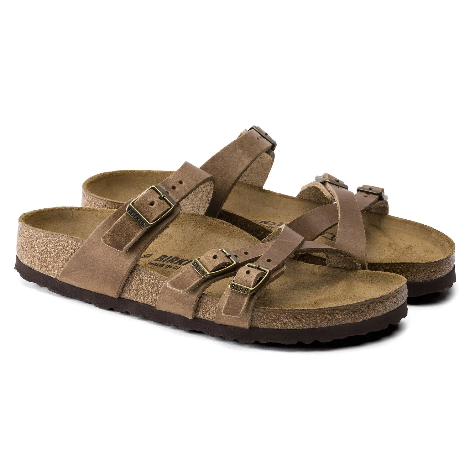 BIRKENSTOCK Women's Franca Oil Leather (Tobacco - Narrow Fit)