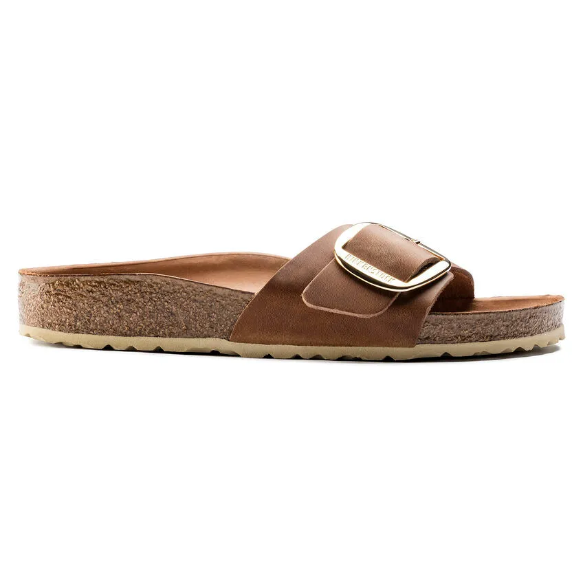 Birkenstock Women's Madrid Big Buckle Oiled Leather (Cognac)