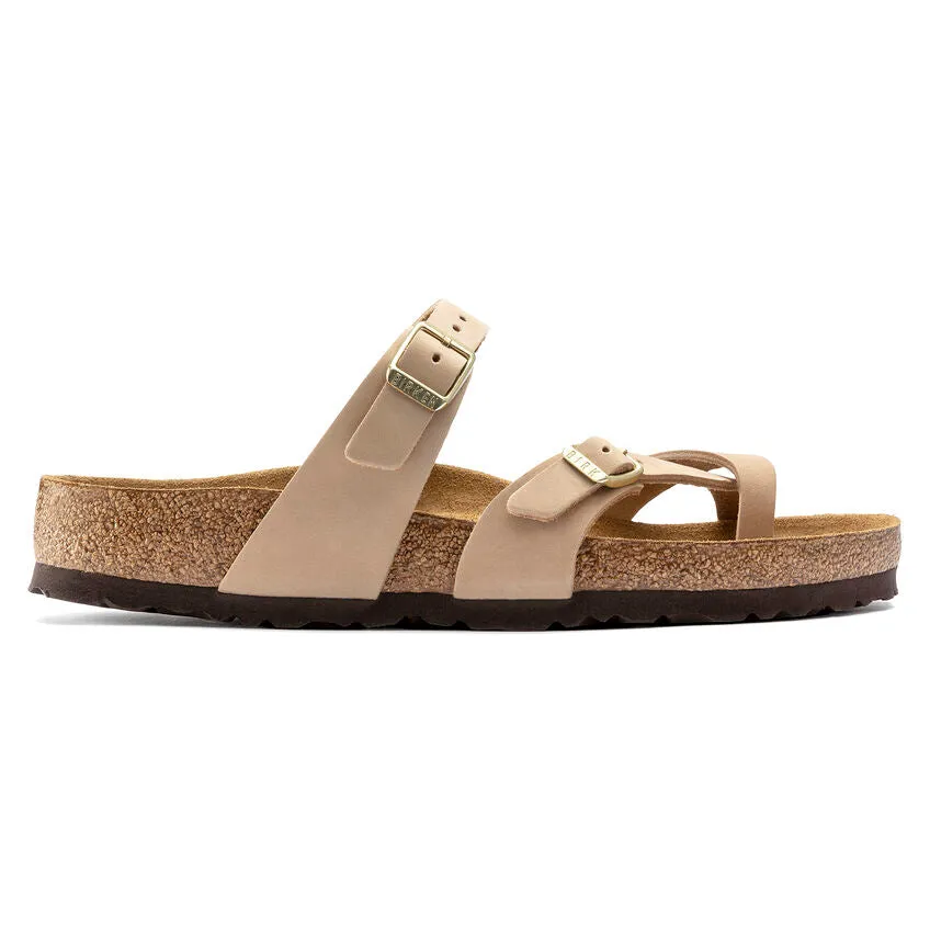 Birkenstock Women's Mayari Soft Footbed Nubuck Leather (Sandcastle)