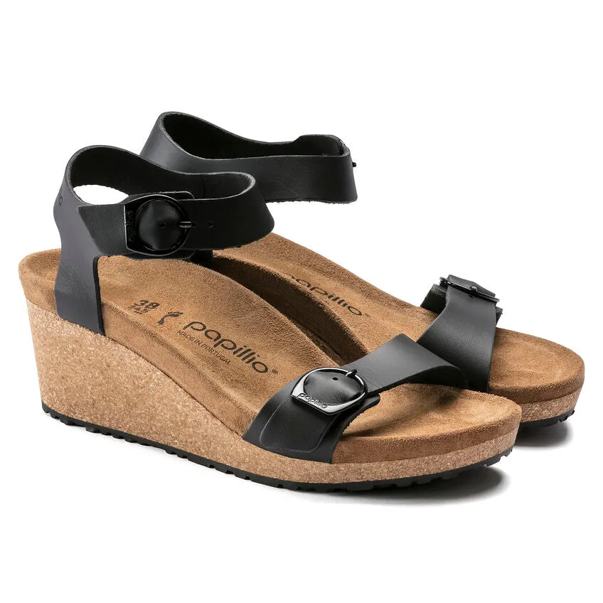 Birkenstock Women's Soley Leather (Black - Narrow Fit)