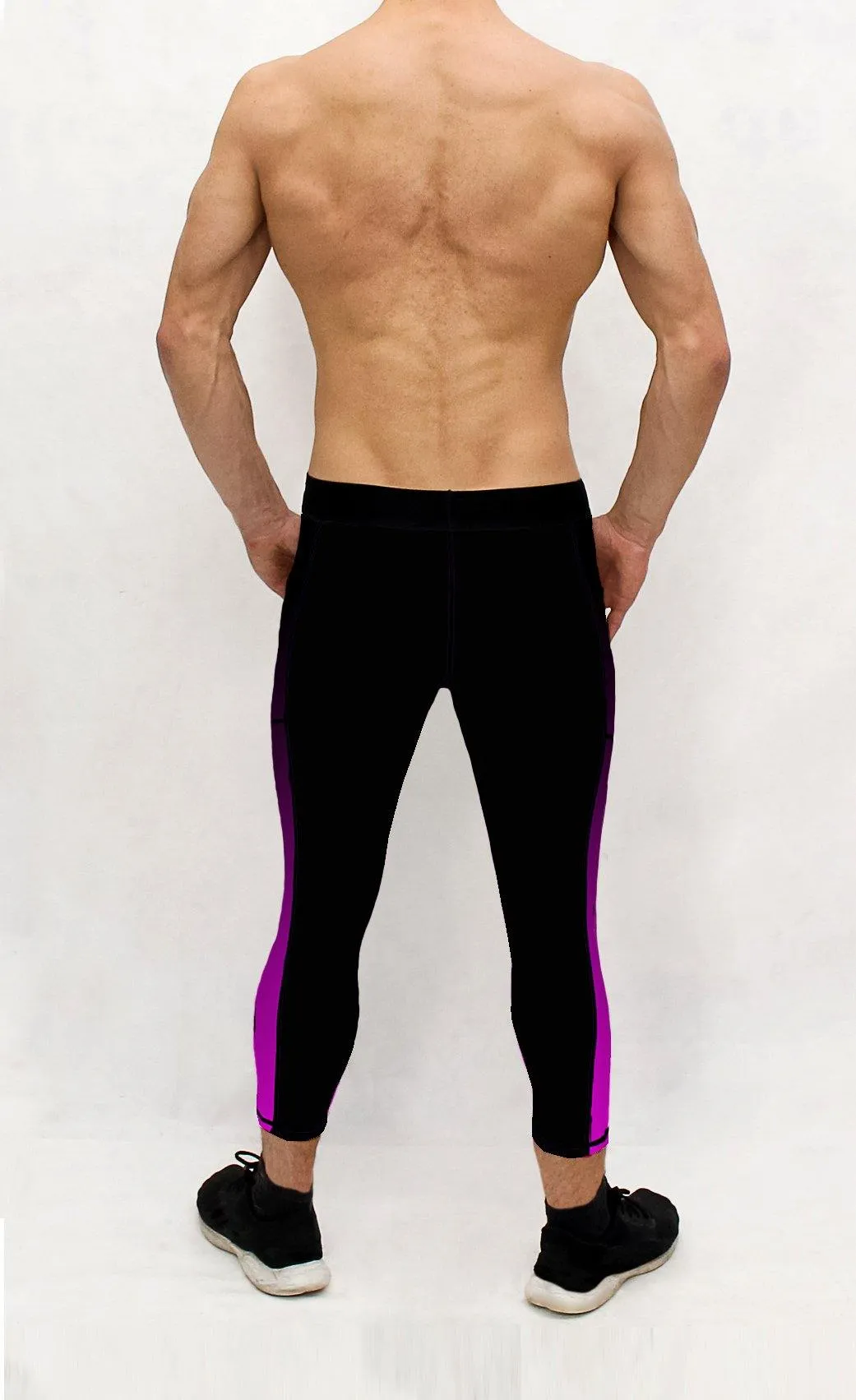 Black Pink Men's Pocket Tights