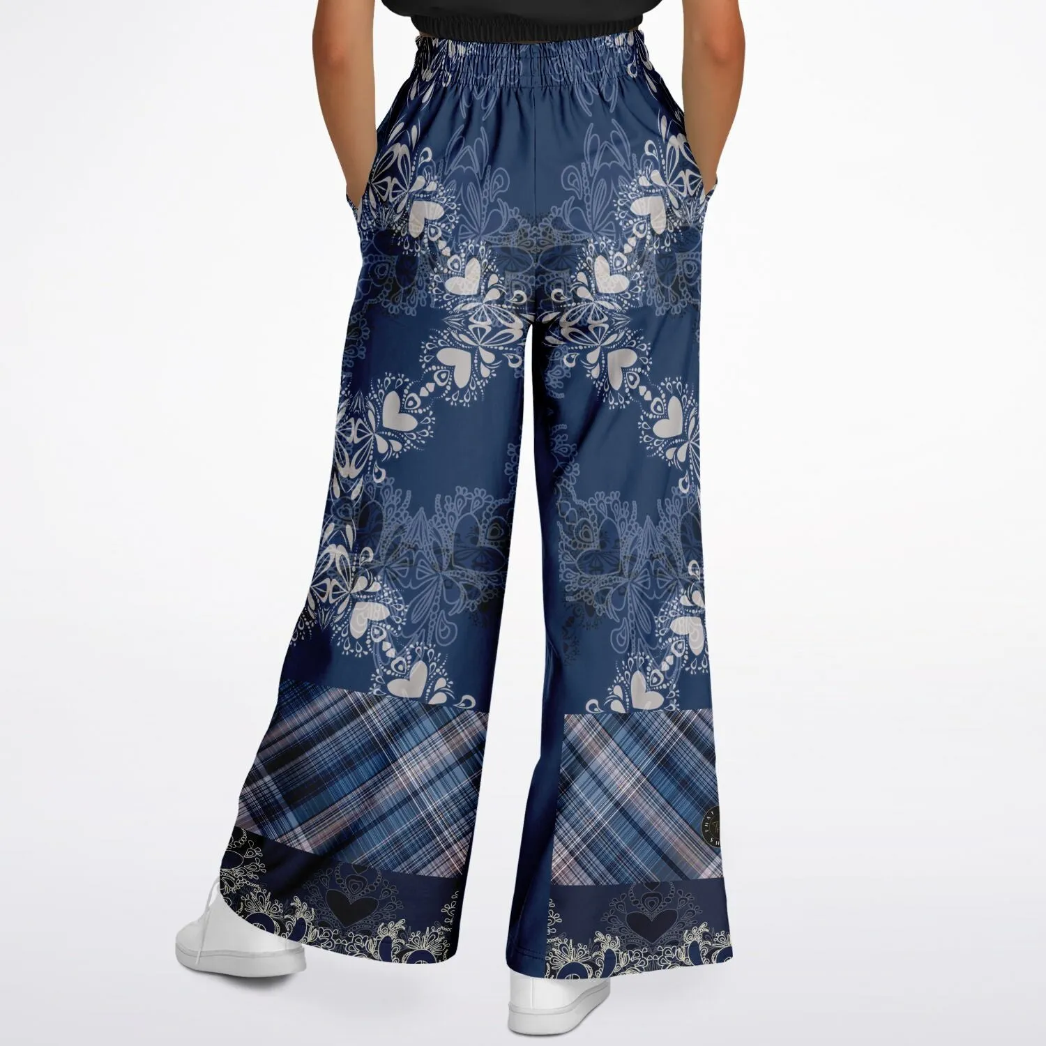 Blue Mystic Eco-Poly Stretchy Phat Bellbottoms