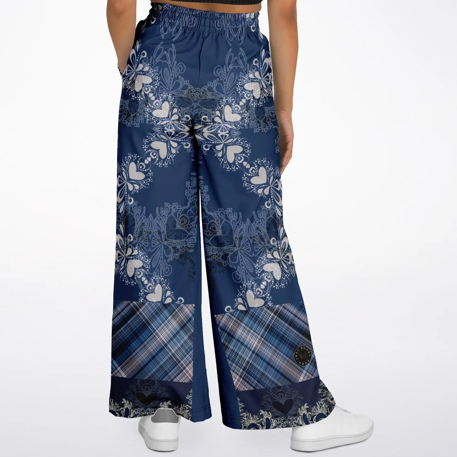 Blue Mystic Eco-Poly Stretchy Phat Bellbottoms