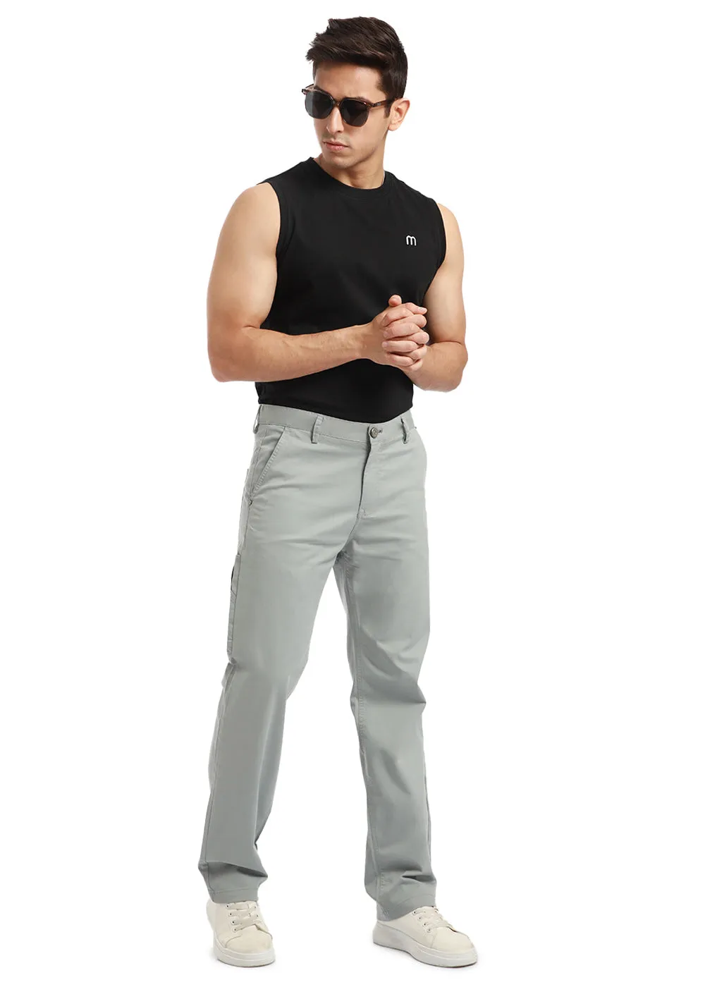 Cloudy Gray Carpenter Pants