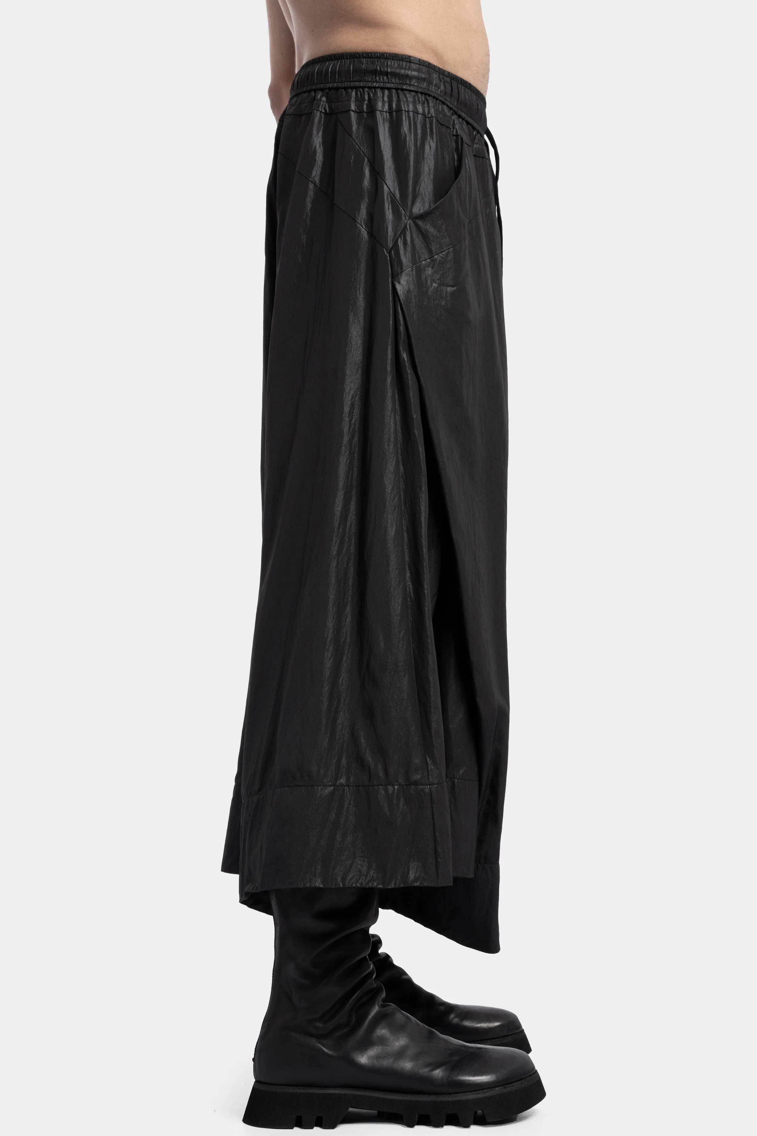 Coated Skirt Pants