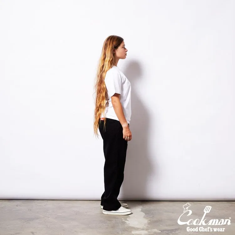 Cookman Chef Pants Semiwide- Corduroy : Black