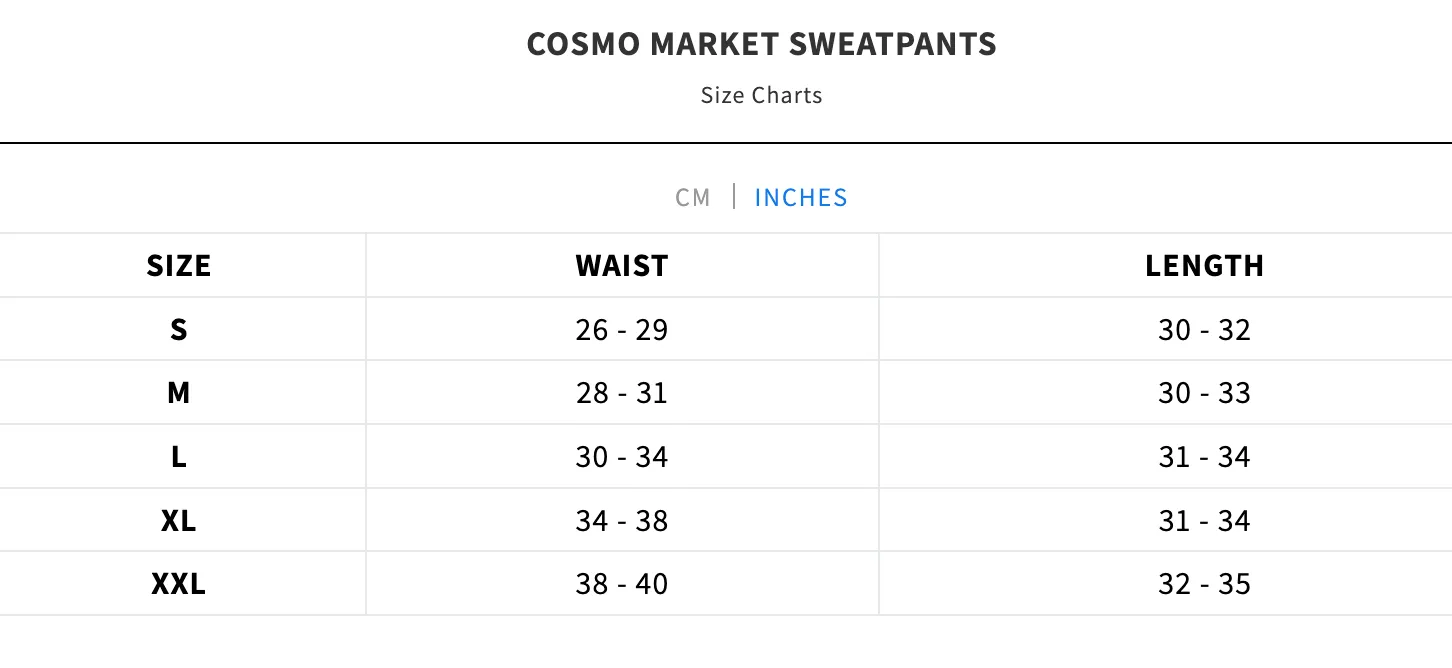 COSMO MARKET SWEATPANTS (Brown)