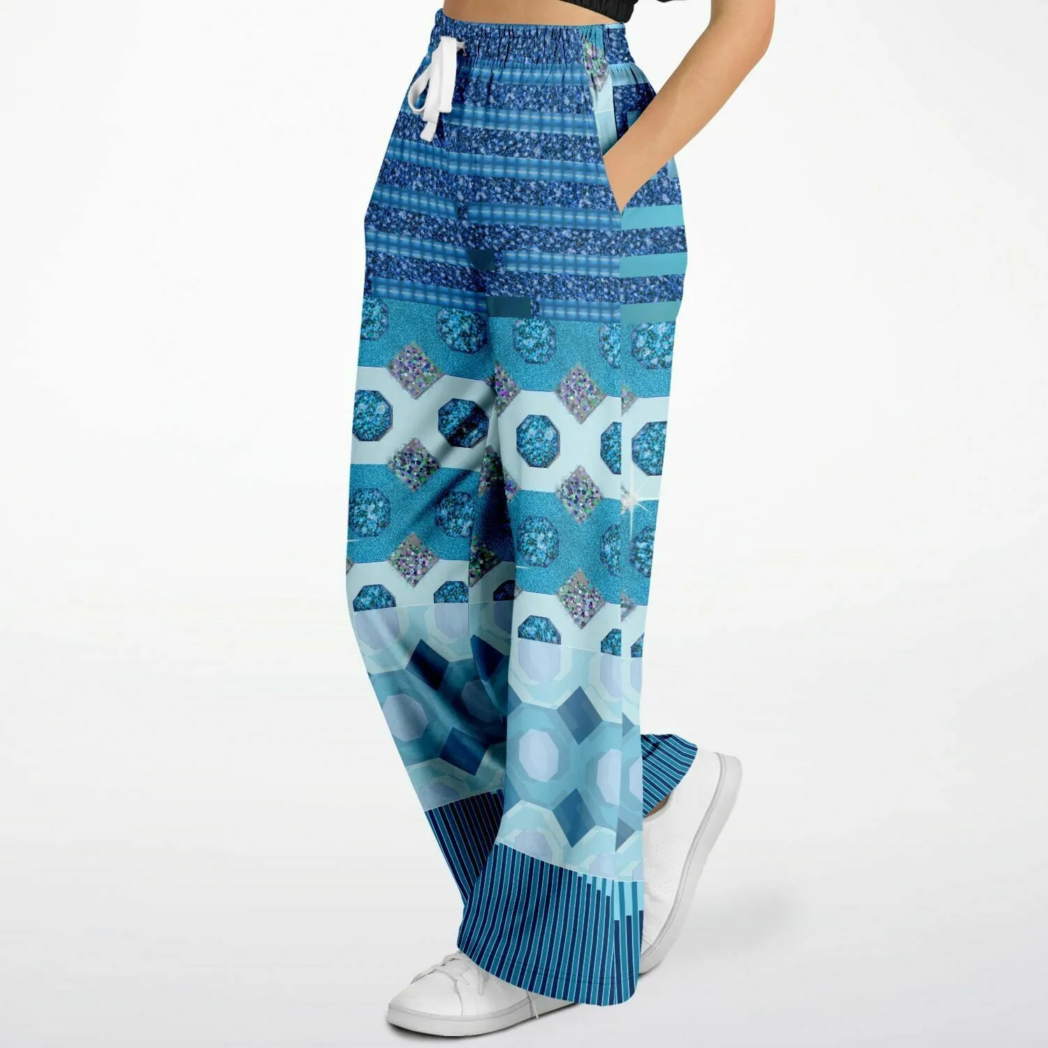 Cte d'Azur Eco-Poly Stretchy Phat Bellbottoms