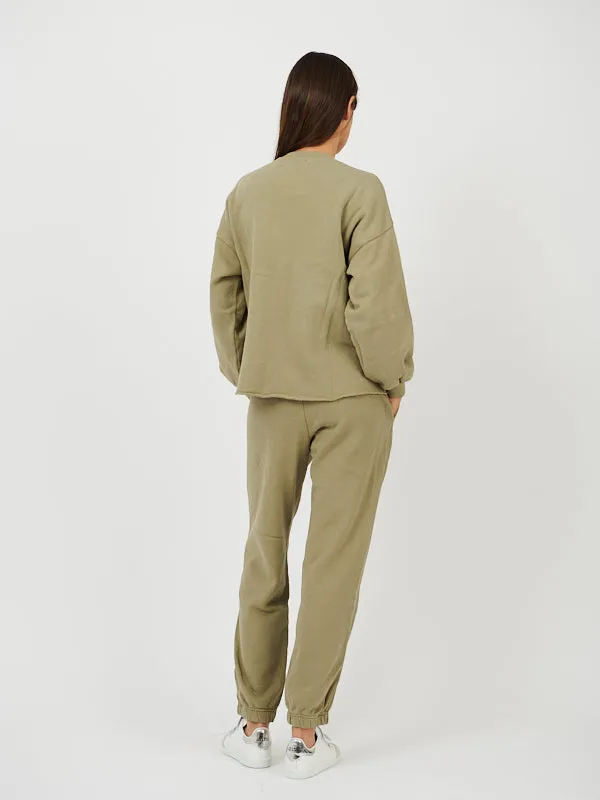 Devi Sweatpant in Green Agate