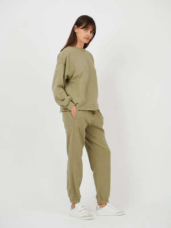 Devi Sweatpant in Green Agate