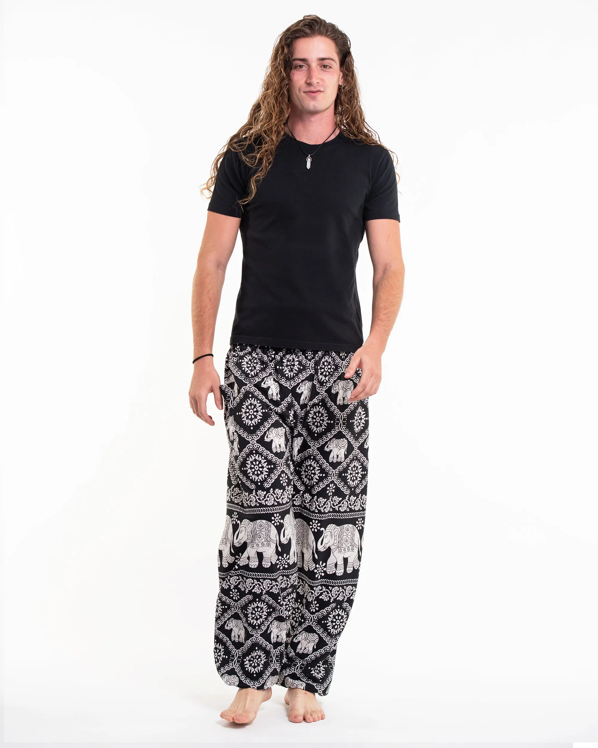 Diamond Elephant Tall Harem Pants in Black