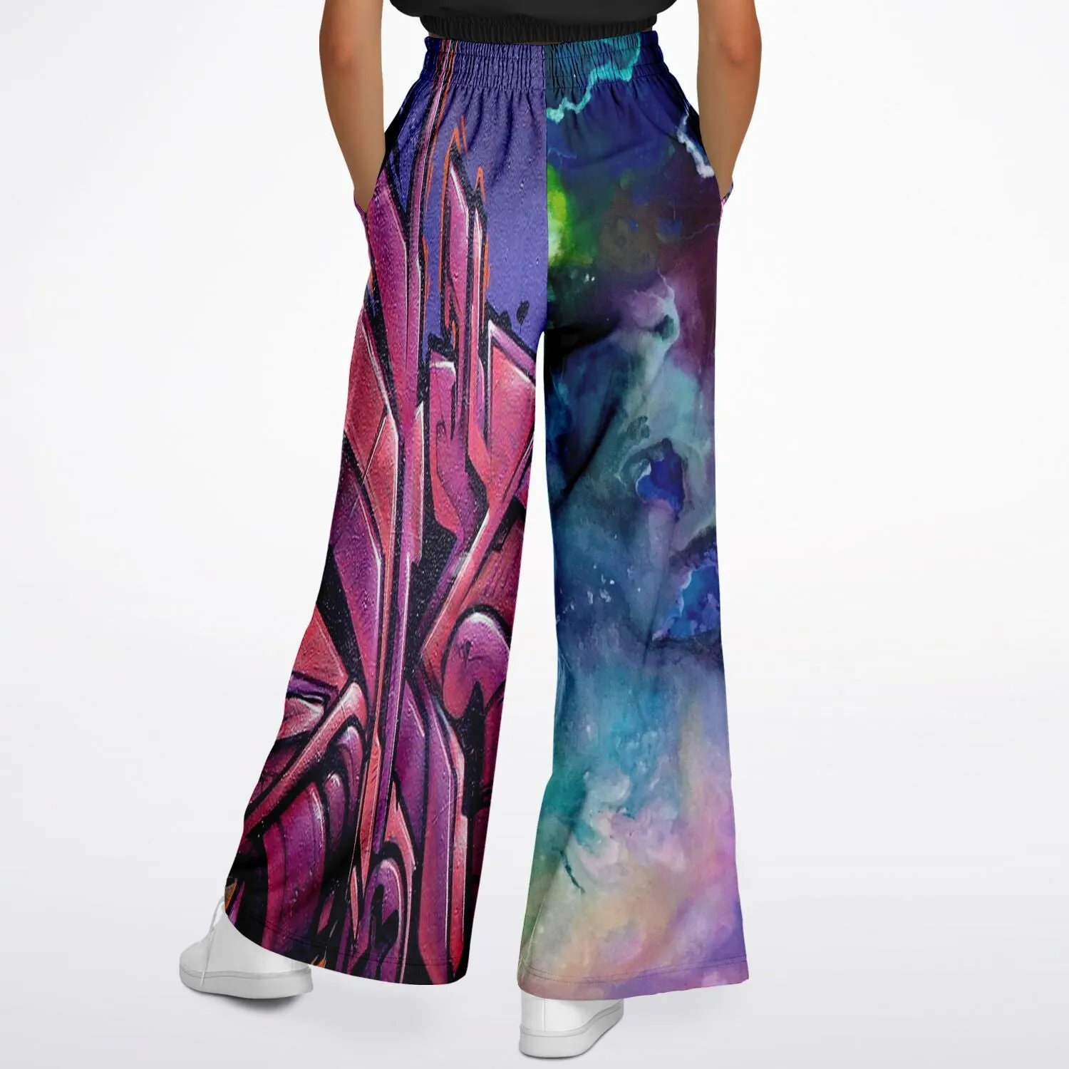 Dusky Midnight Graffiti SW Stretchy Phat Bellbottoms