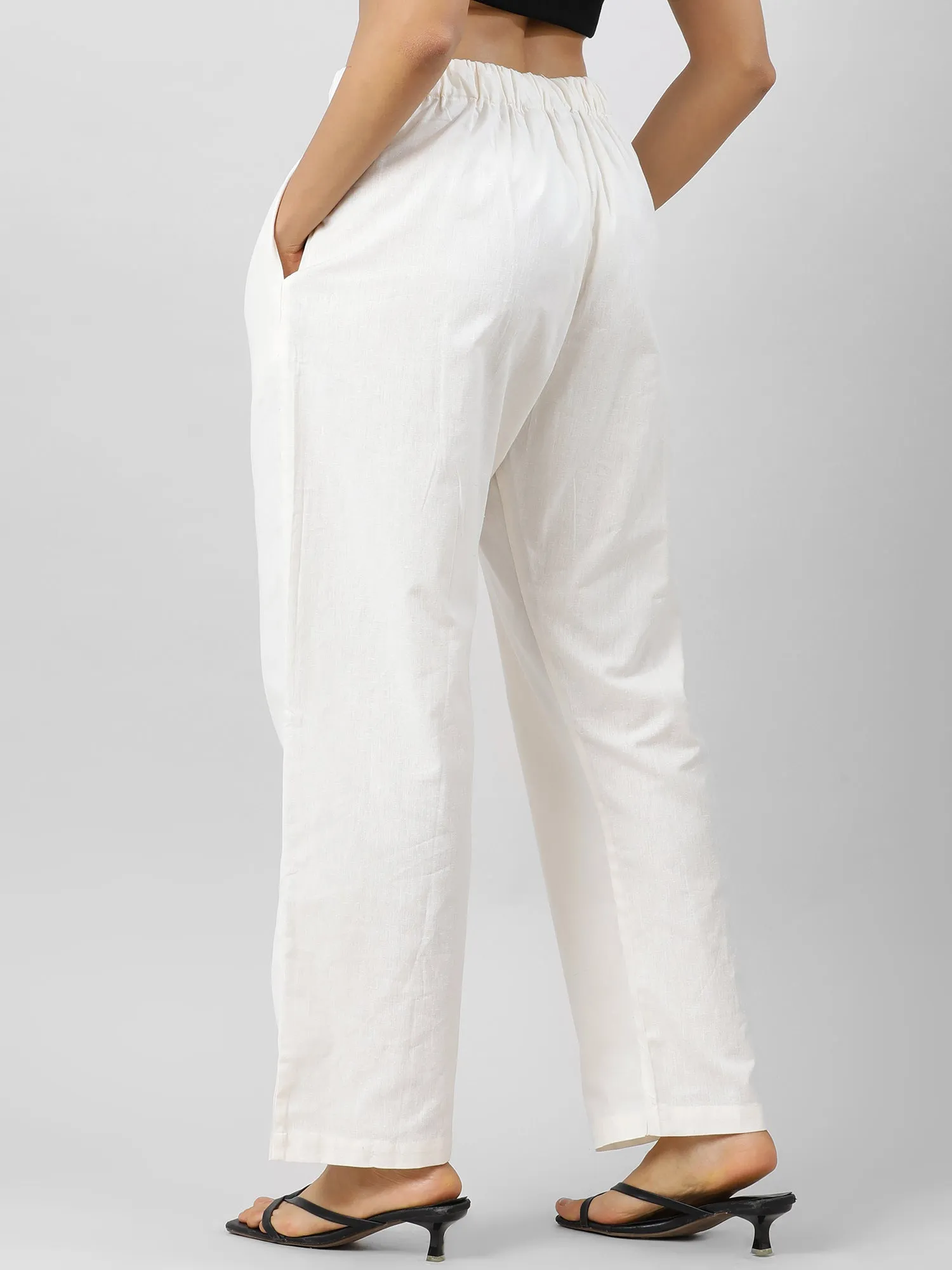 Easy Breezy Off White Holiday Pants