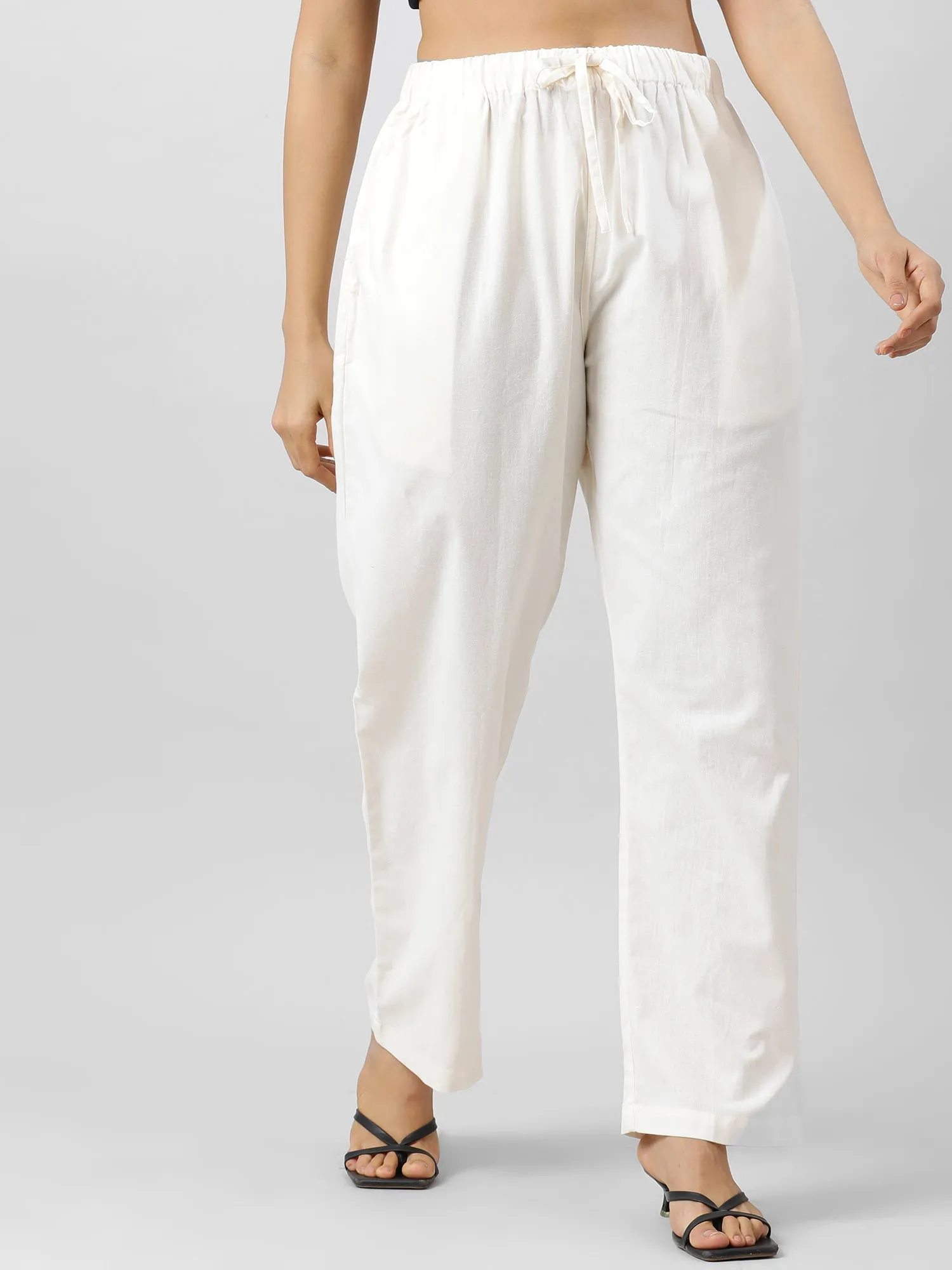 Easy Breezy Off White Holiday Pants