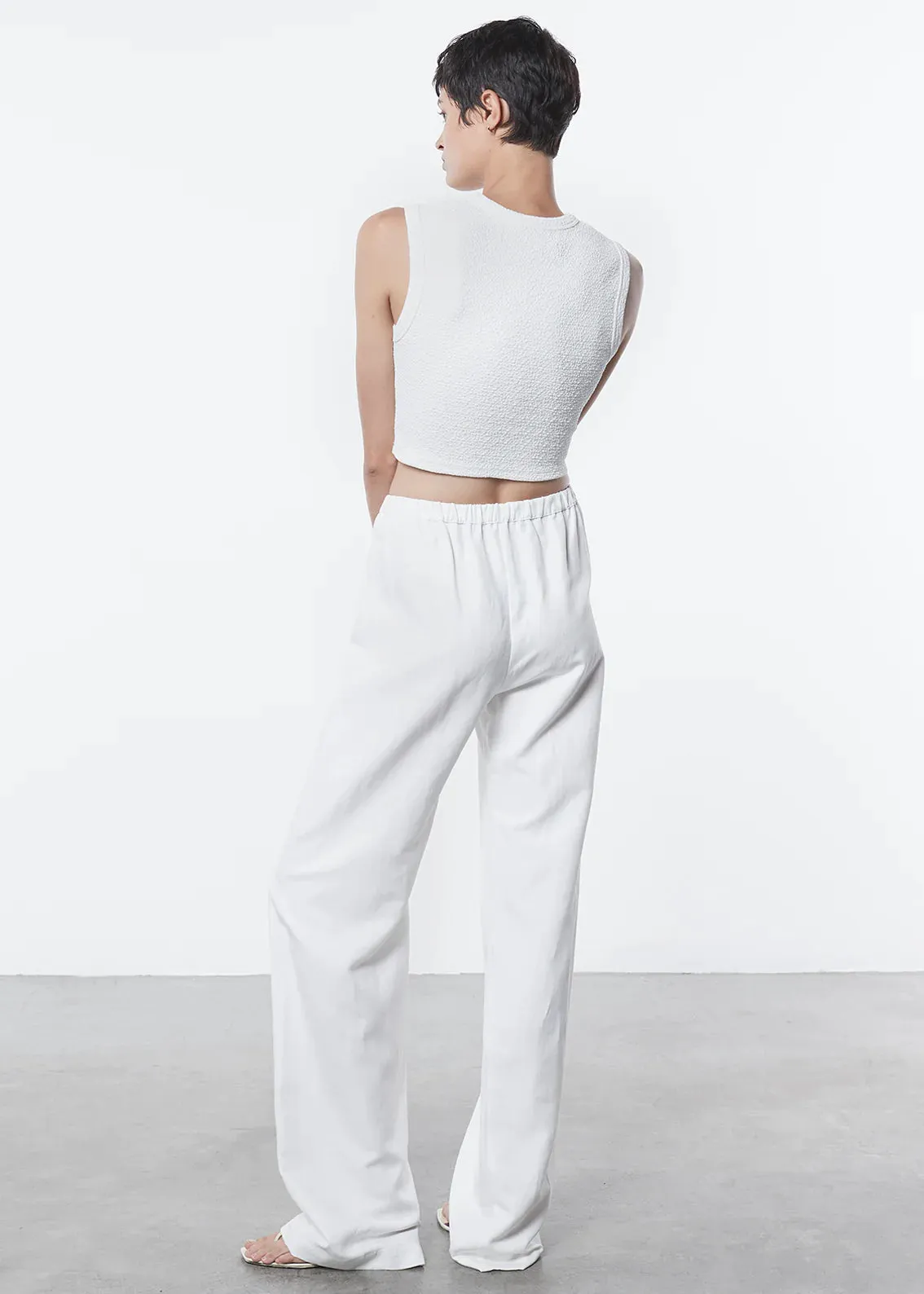 Enza Costa - Twill Everywhere Pant - Off White