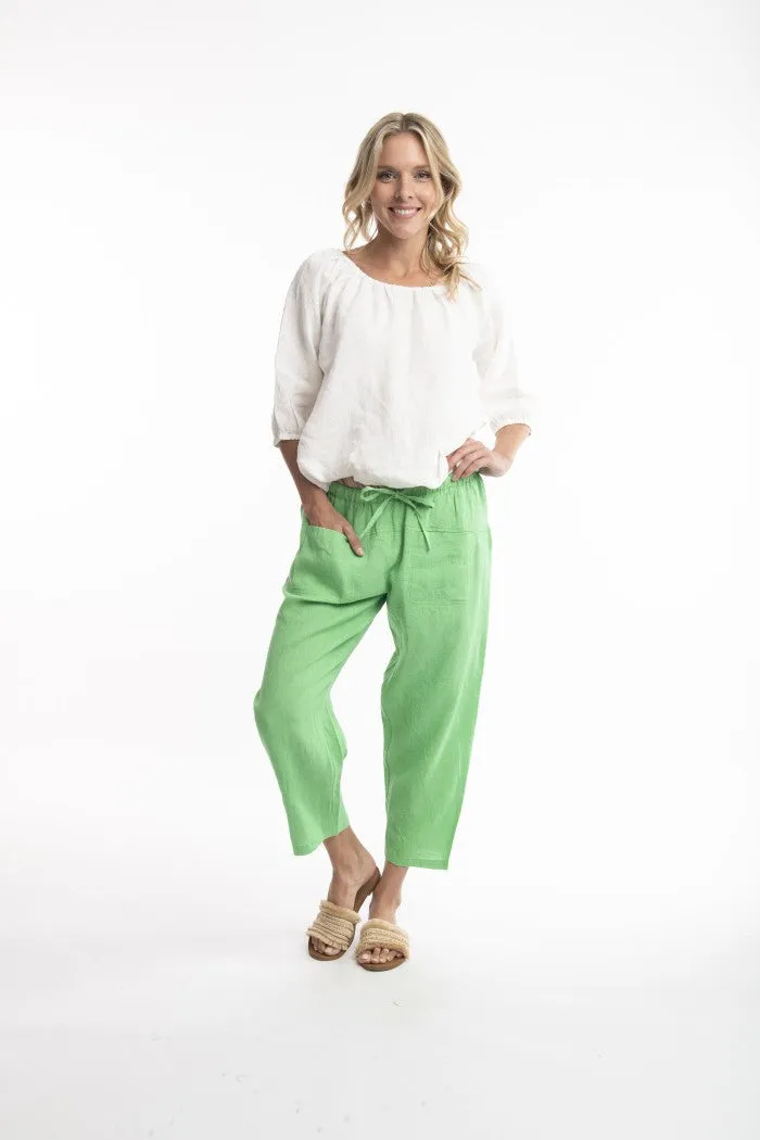 Escape Linen Pants (Azalea or Green Grass)