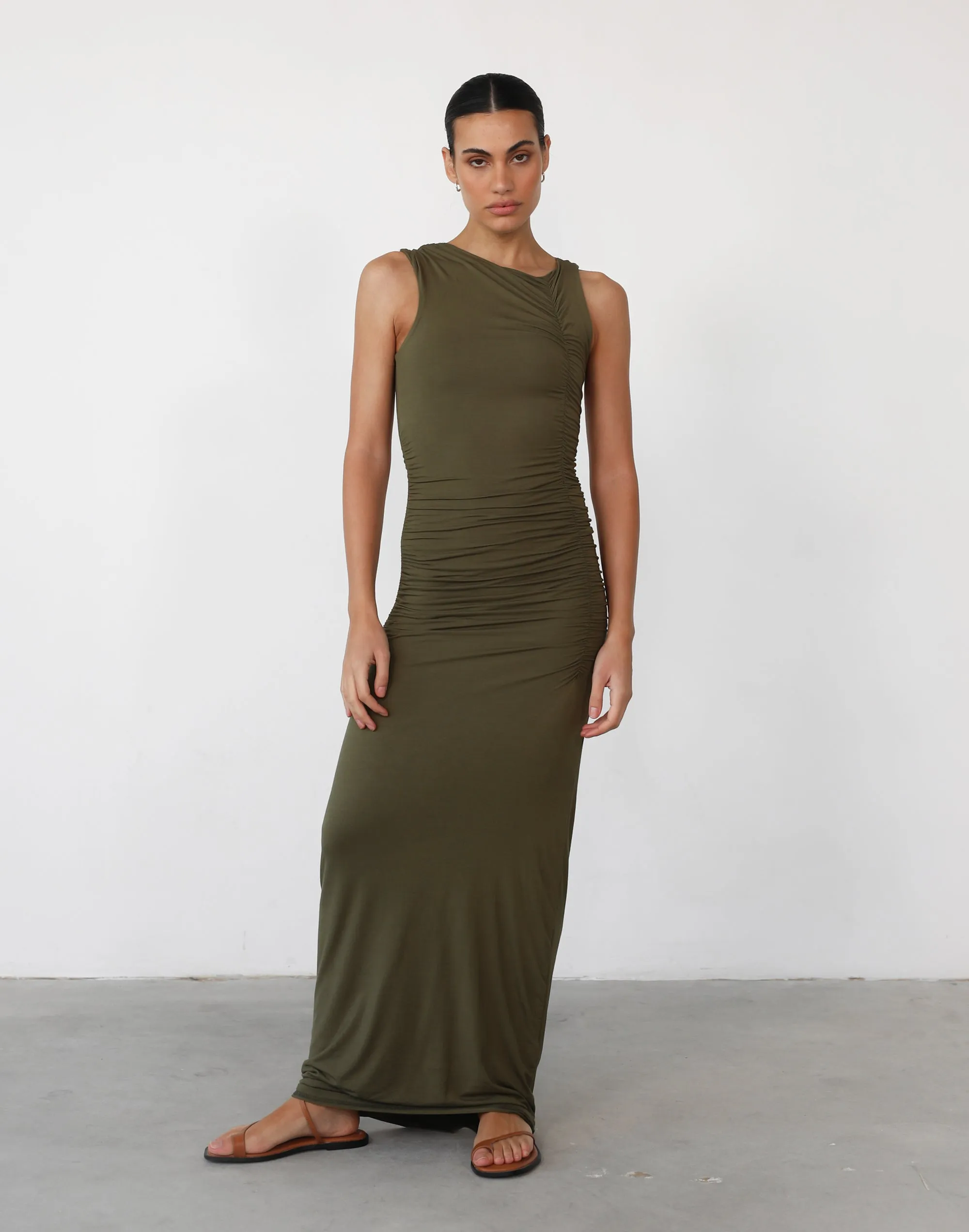 Everleigh Maxi Dress (Olive)