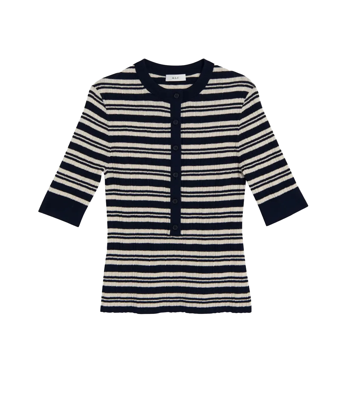 Fisher Top in Navy & White