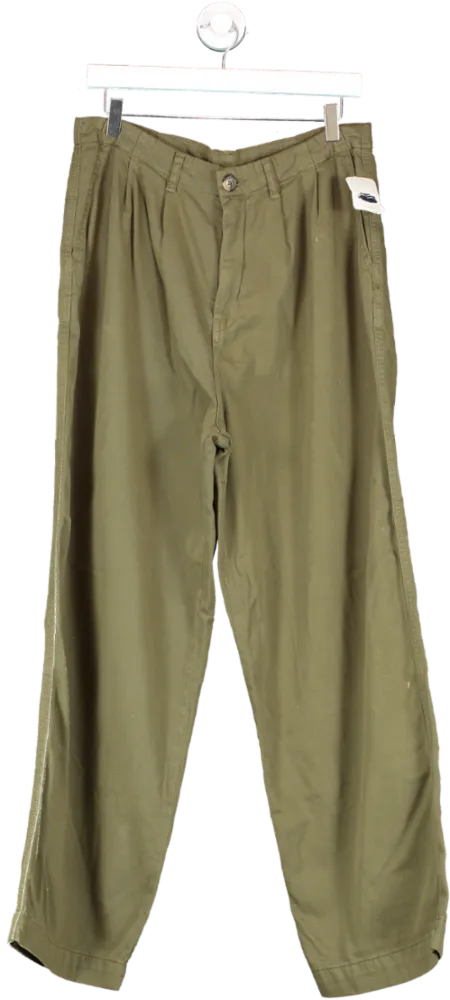 Free People Green Addy Chino Pants UK 14