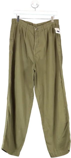 Free People Green Addy Chino Pants UK 14