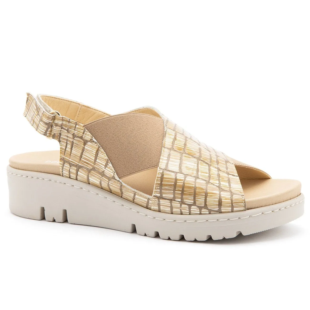 Klouds, Rimini, Sandal, Leather, Beige