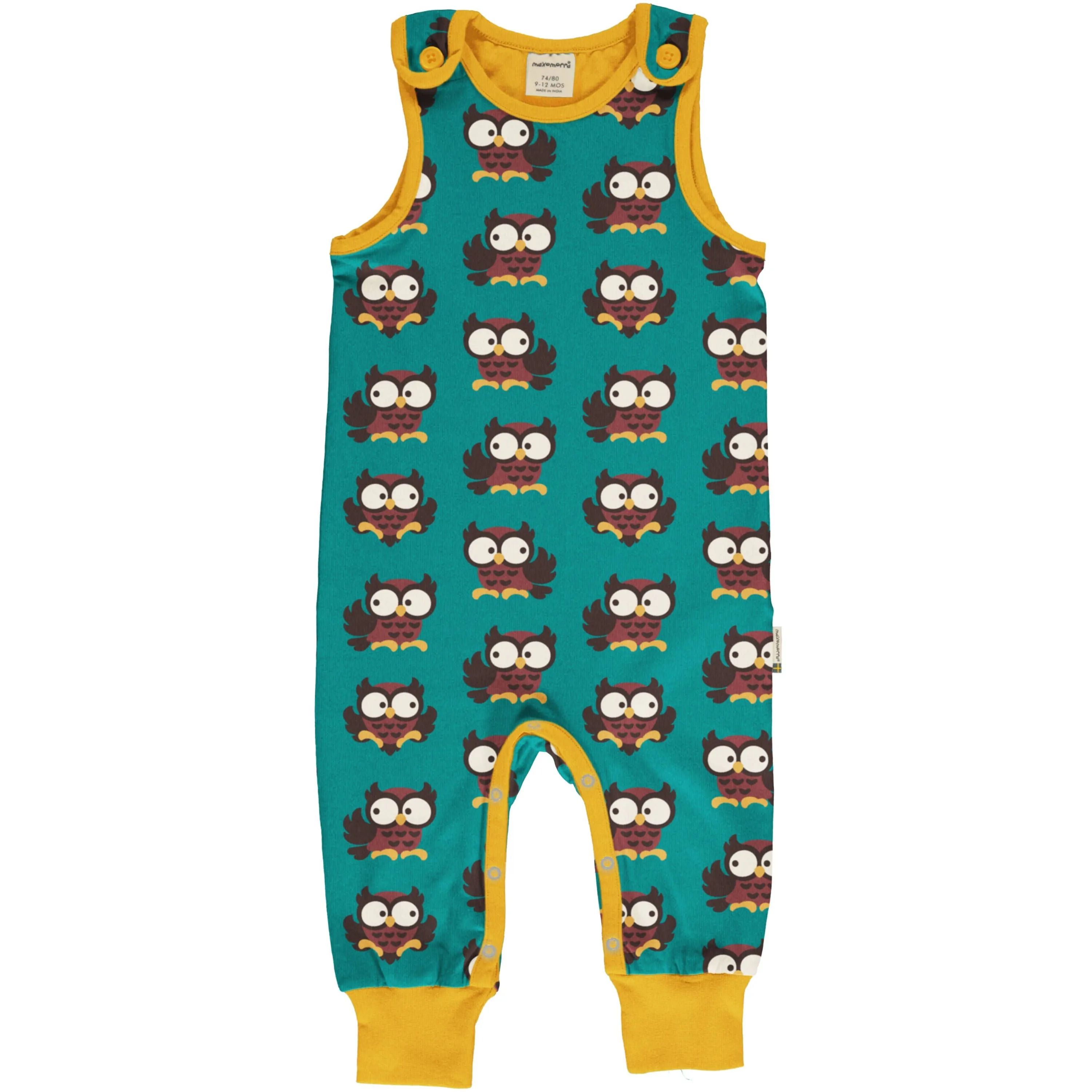 Maxomorra Pick & Mix Owl Playsuit