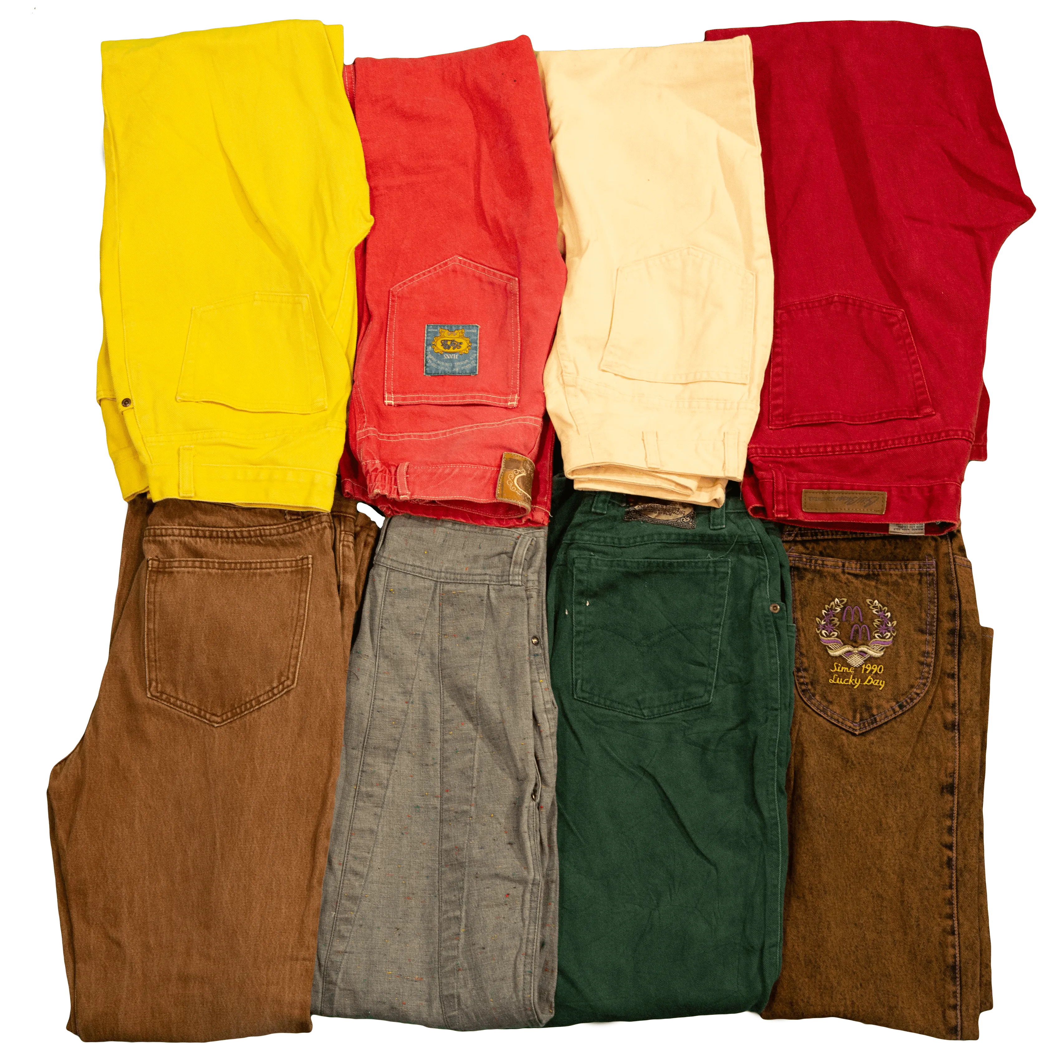 MIX PANTALONES VINTAGE DE MUJER 