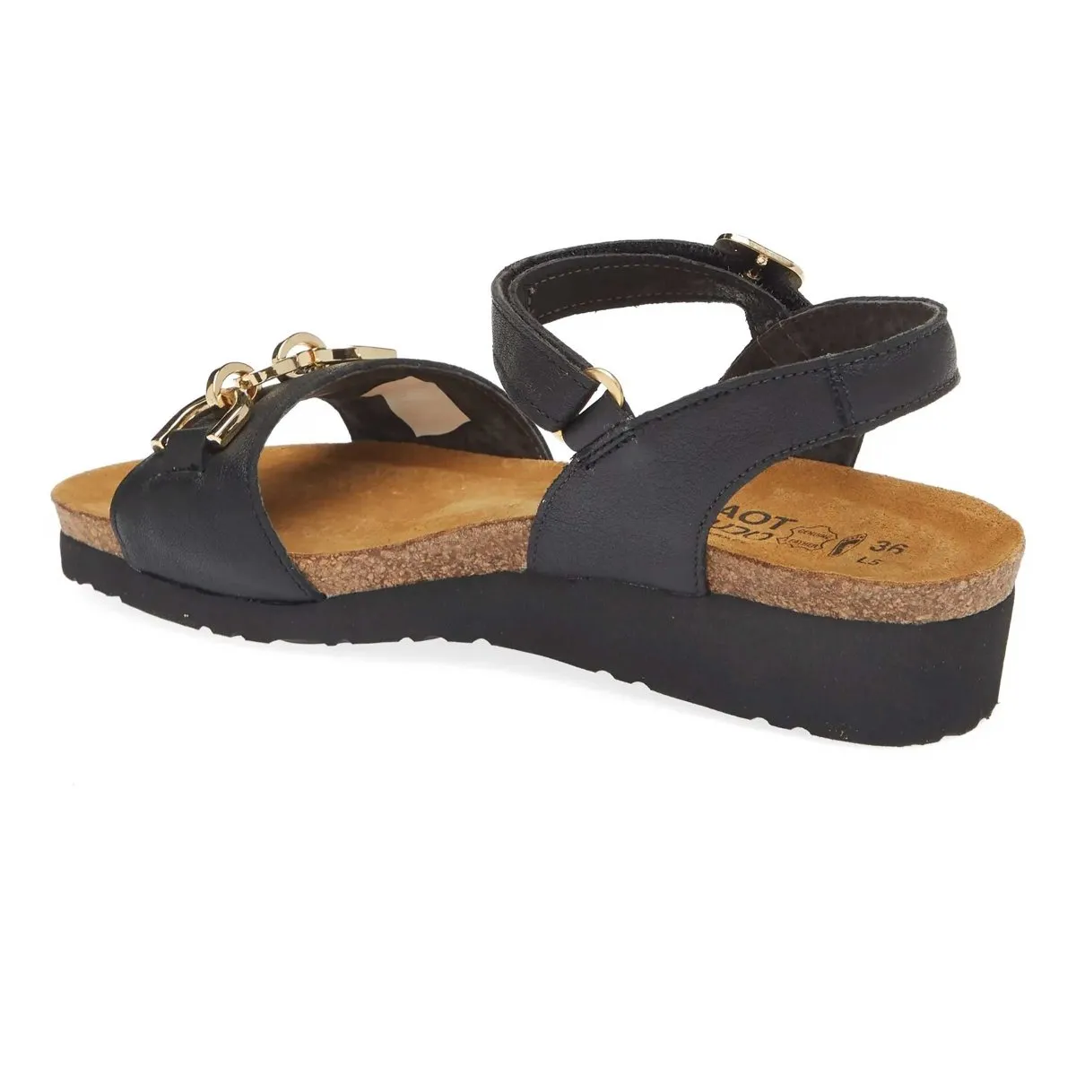 Optimized Title: Naot Womens Aubrey Stylish Black Leather Sandals - Comfort Fit & Versatile Design