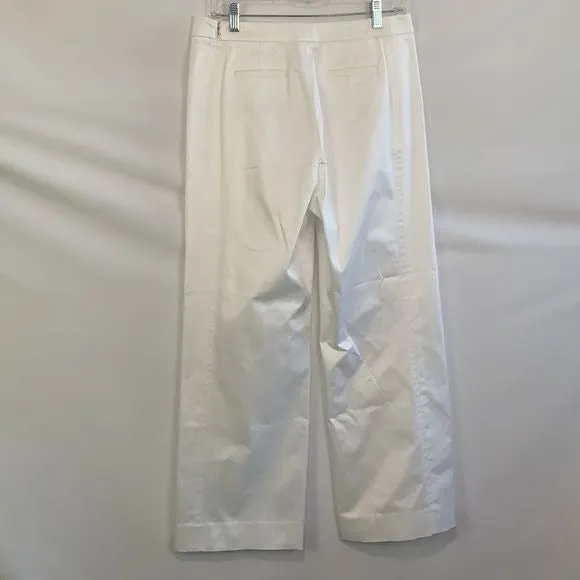 PerSe NWT White Wire Slacks with Slit